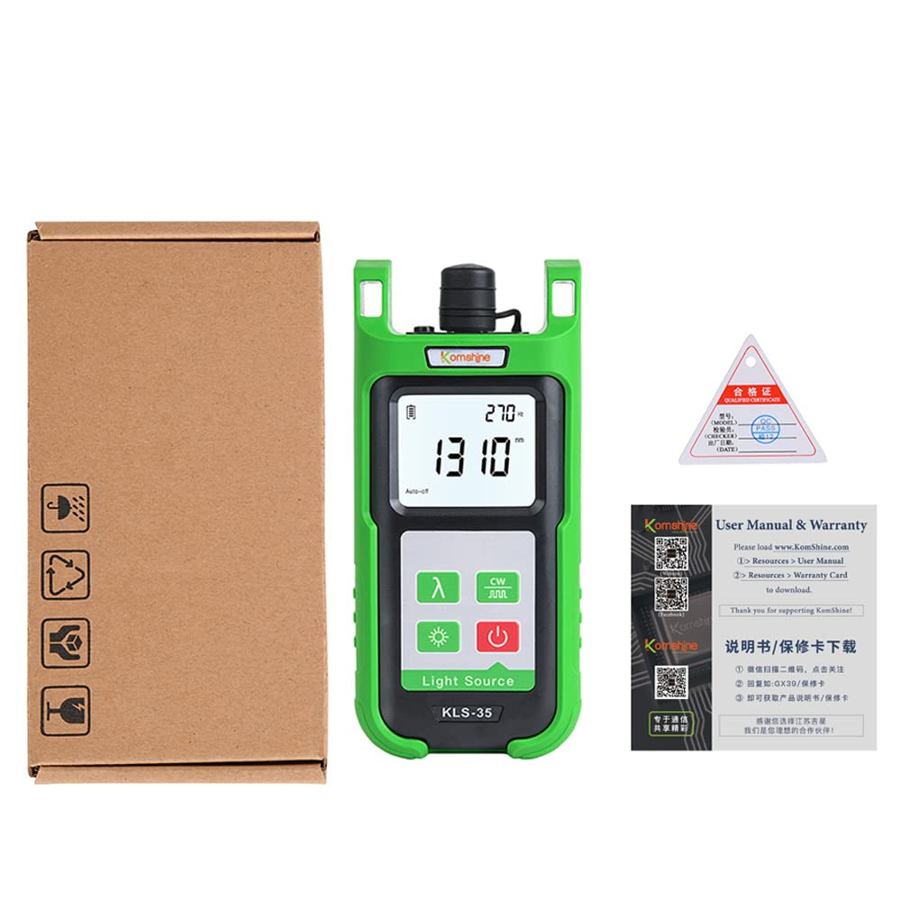 Fiber Optic Light Source SingleMode Komshine KLS-35 SM 1310
